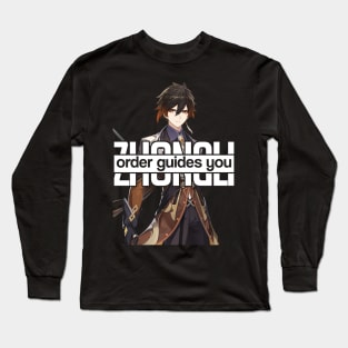 ZHONGLI order guides you Genshin Impact Long Sleeve T-Shirt